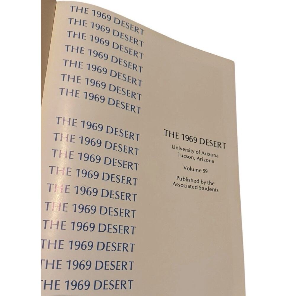 1969 University of Arizona School Yearbook Desert Tucson AZ Greek Student Sports - Picture 4 of 8